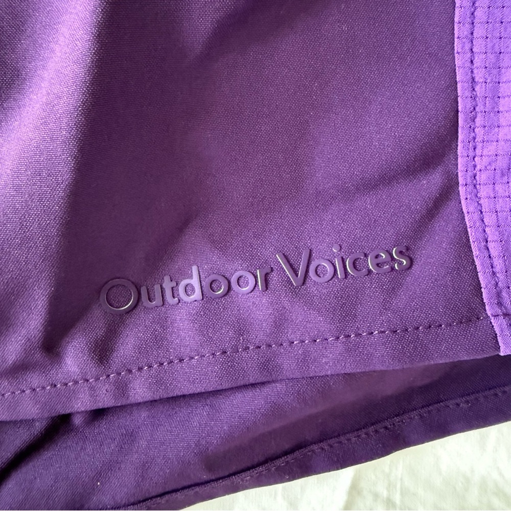 Outdoor Voices Lined Purple Shorts - Medium - Picture 2 of 7